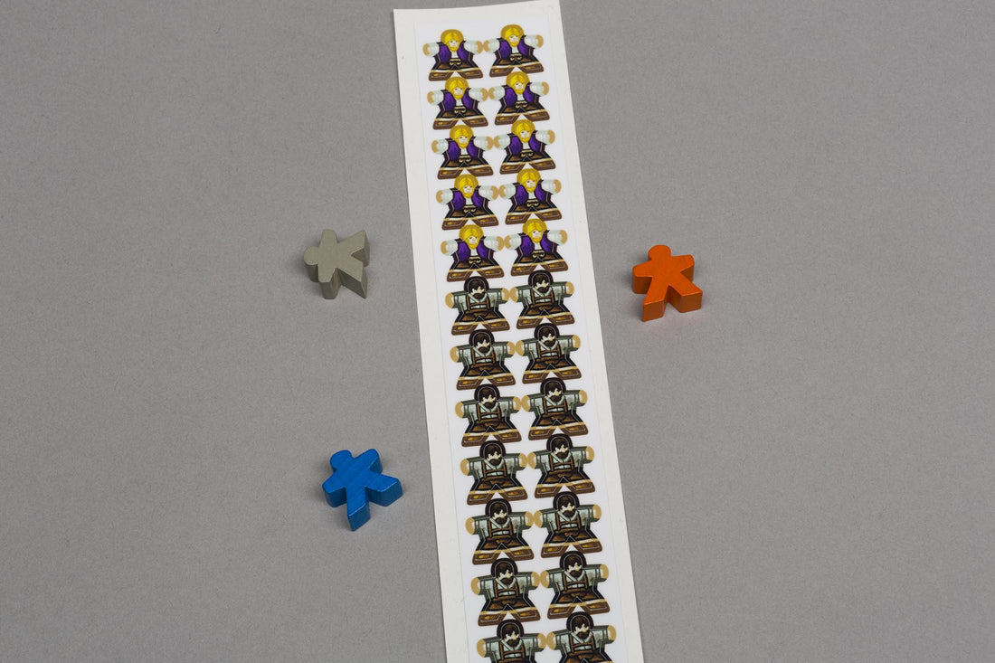 Lignum - Labels for meeples