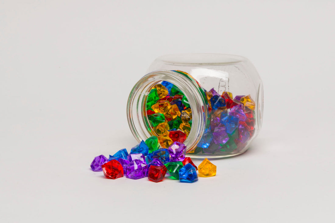 Bonbonglas Typ 1 - mit Kristallsteinen