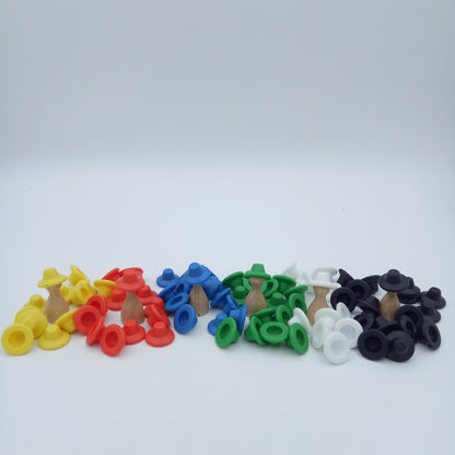 Rubber western hats