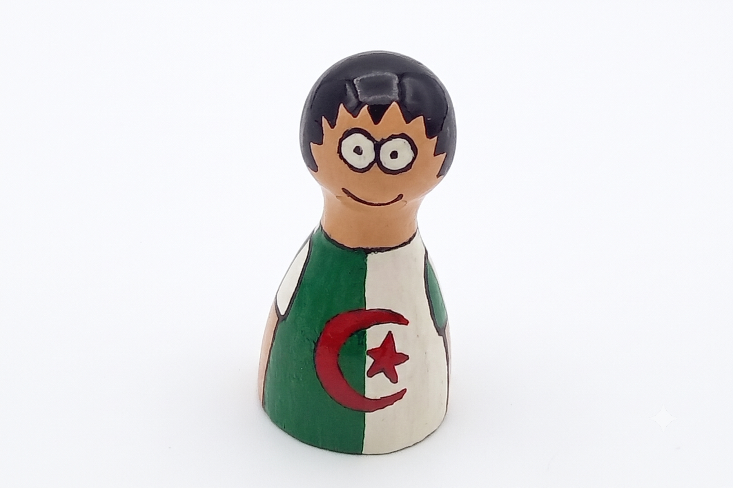 Handpainted pawns - Algerian guy