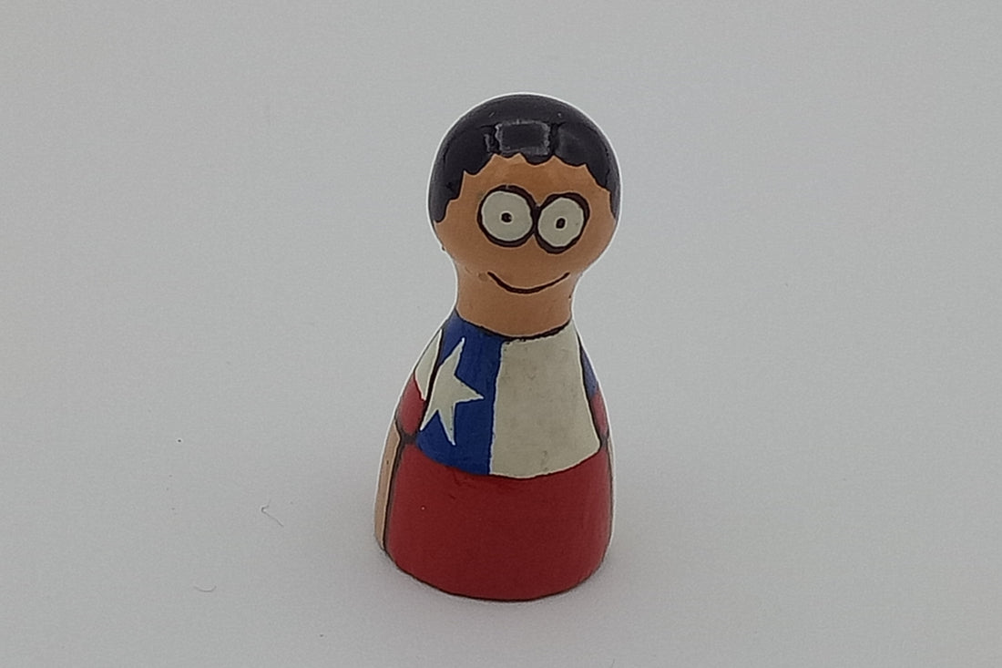 Handpainted pawns - Chilean