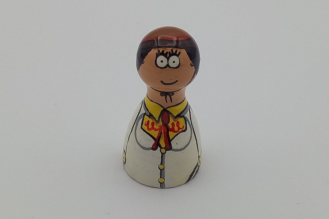 Handpainted pawns - cowgirl