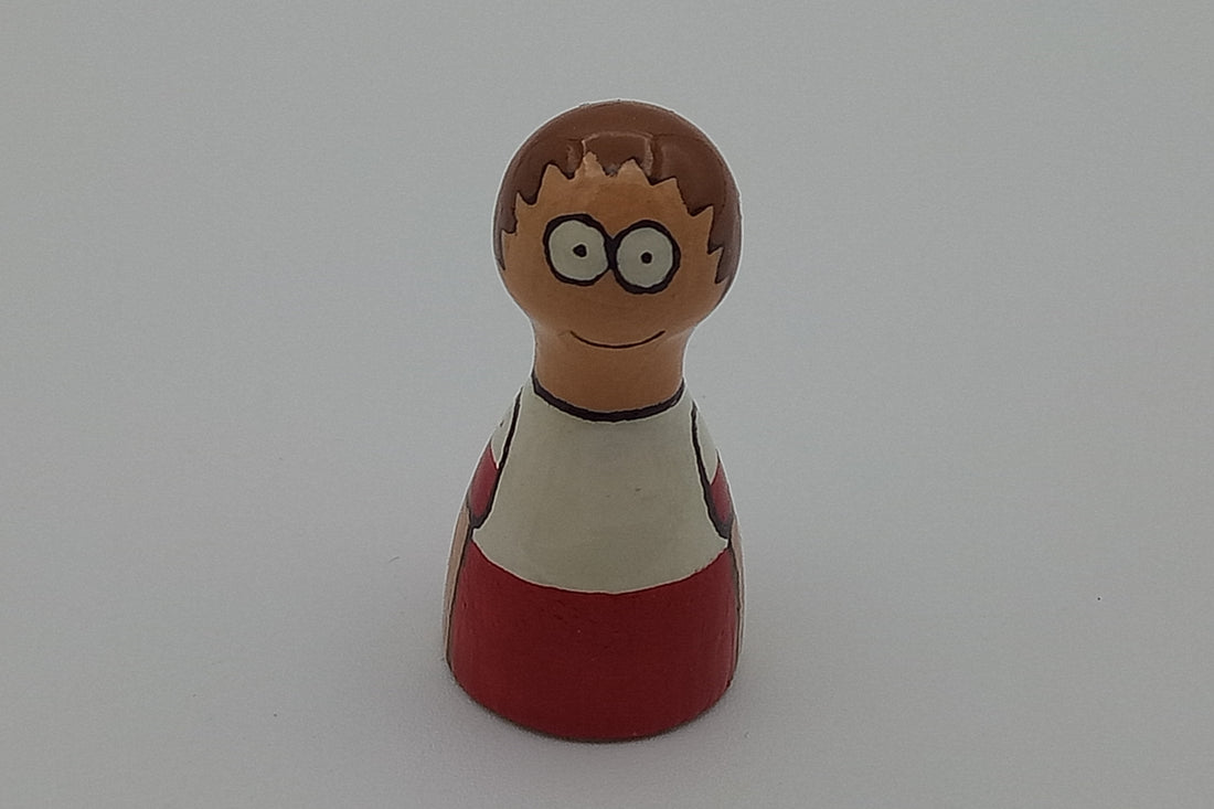 Handpainted pawns - Polish guy