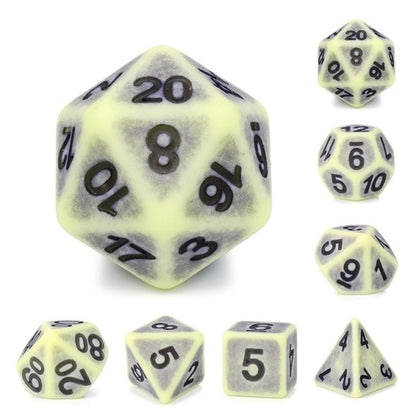 Set Antique-dice Yellow Apatite