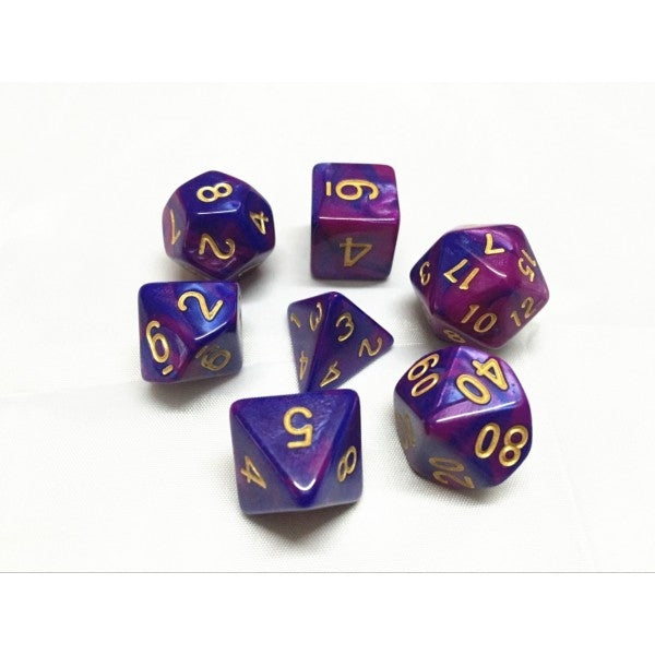 (Purple+Blue) Blend color dice set
