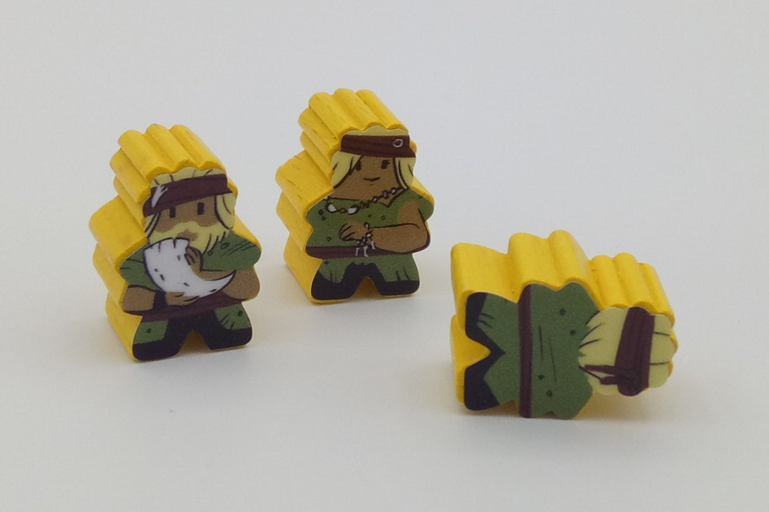 Labels for wooden pieces Stone Age expansion
