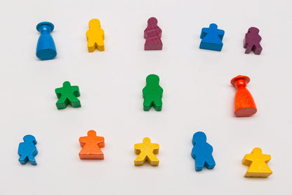 Own Meeple / game pieces from 1,000 pieces