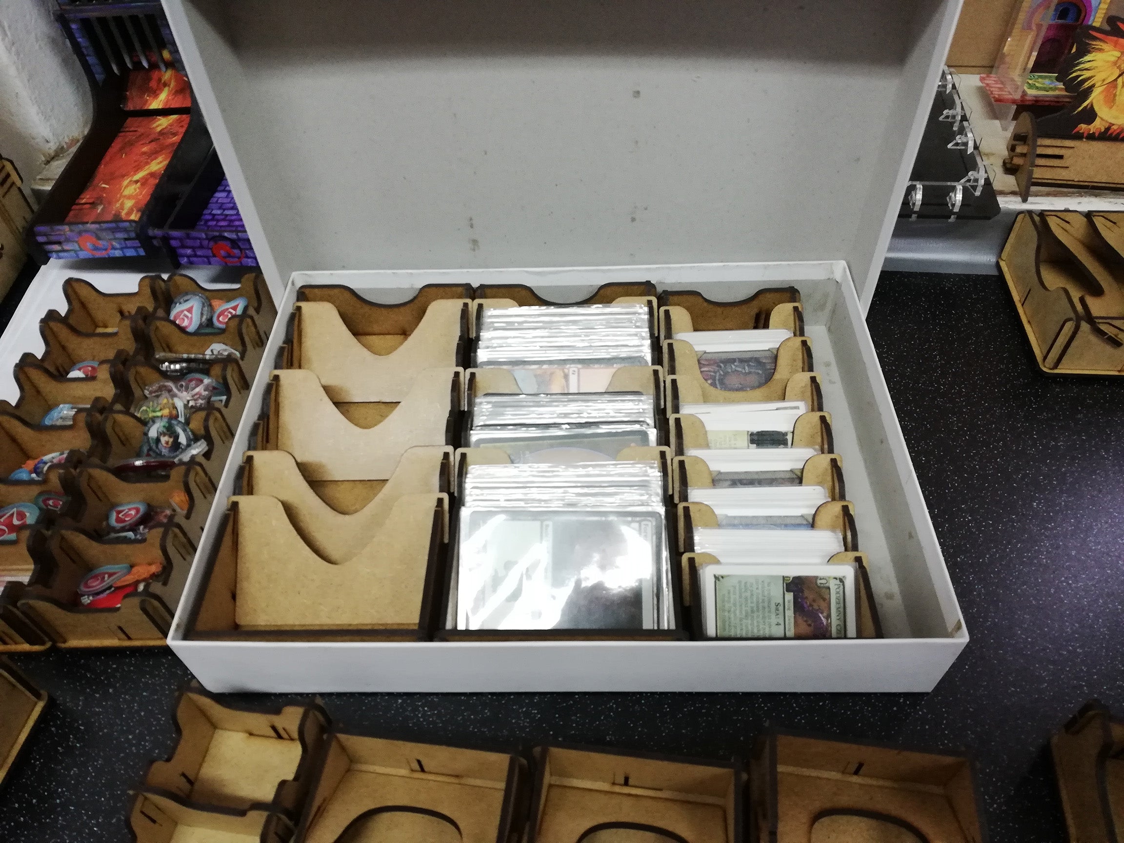 Inserts / storage modules for game boxes - Wood - module playing cards