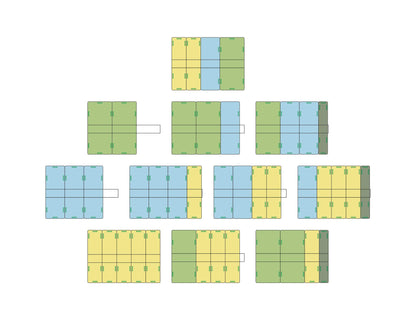 Einsätze für Spielschachteln - Holz - Modul Counter
