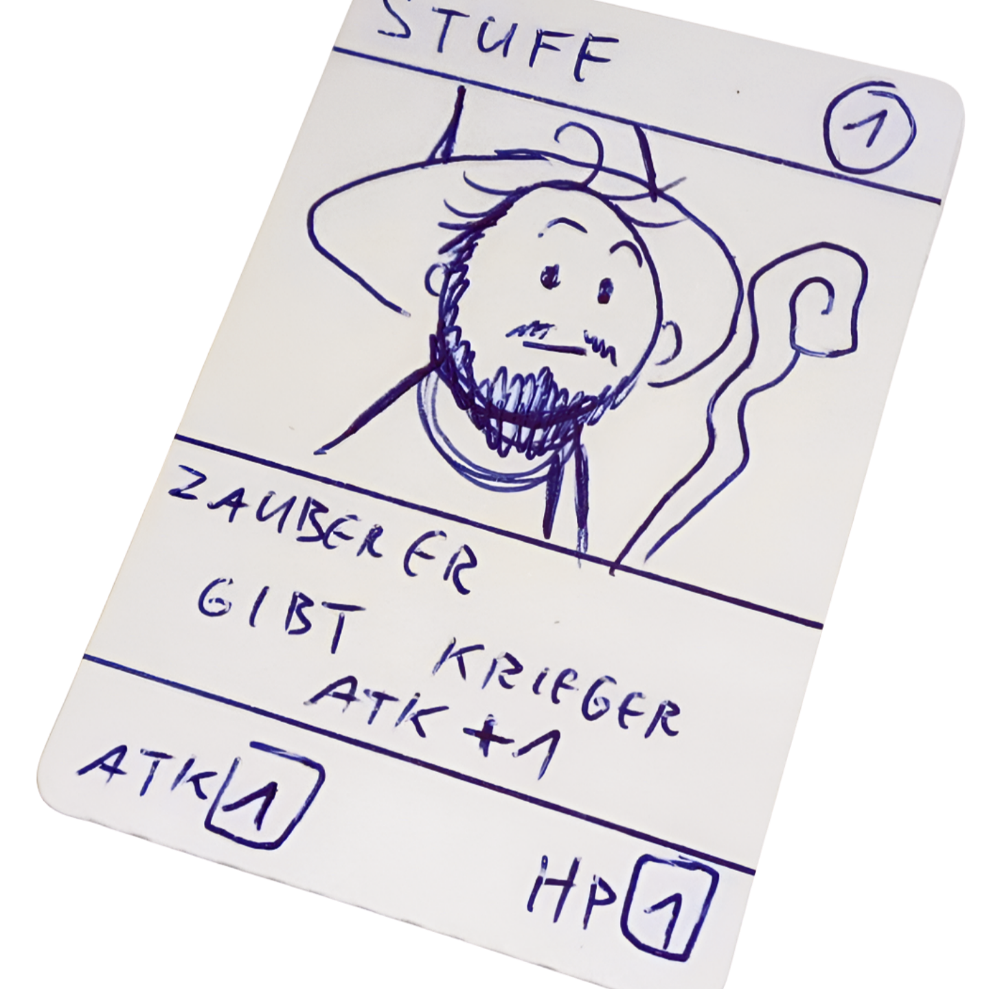 kleine Karten auf Trägerpapier zum Falten