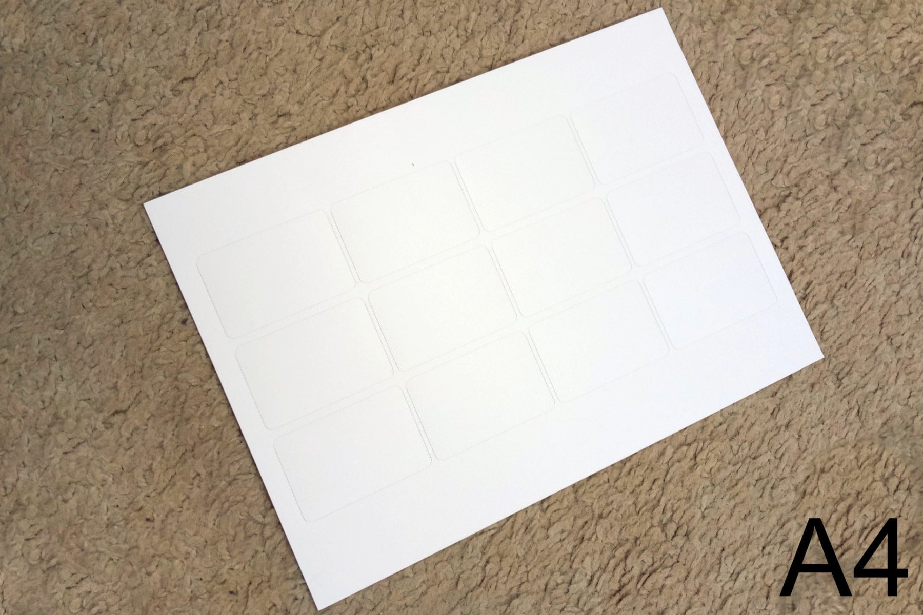 Karten auf Trägerpapier - kleine Karten