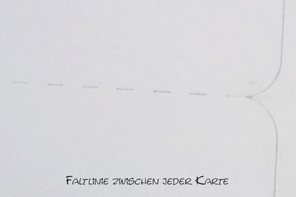 kleine Karten auf Trägerpapier zum Falten