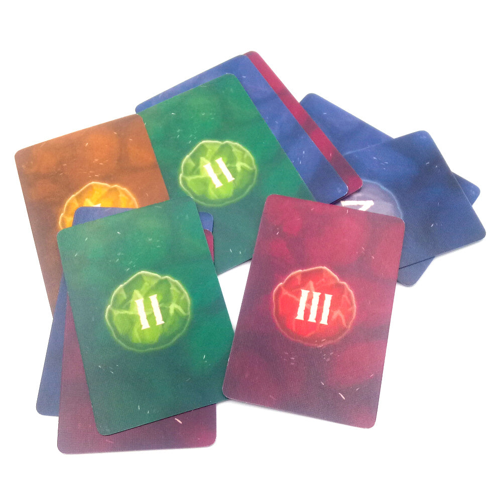 Set playing cards with stone quarry