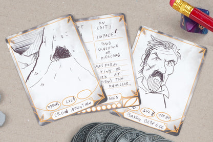 Blank cards for RPG