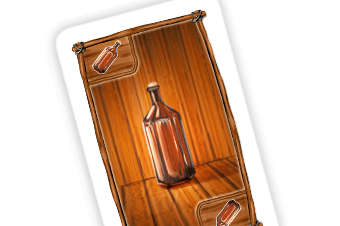cards goods - bottle