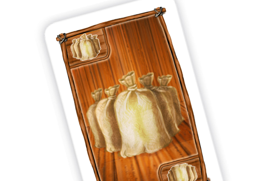 cards goods - sack