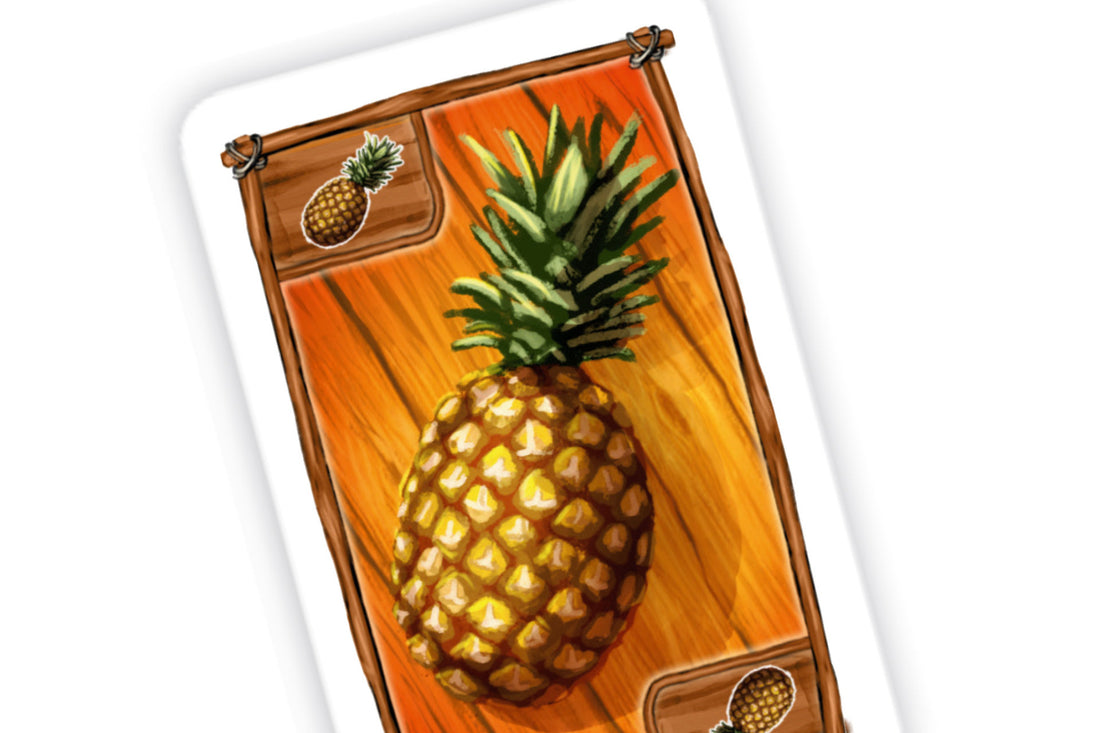cards goods - pineapple ananas