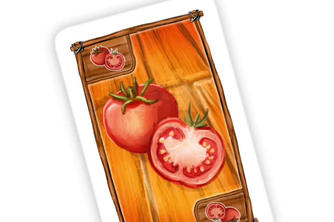 cards goods - tomato