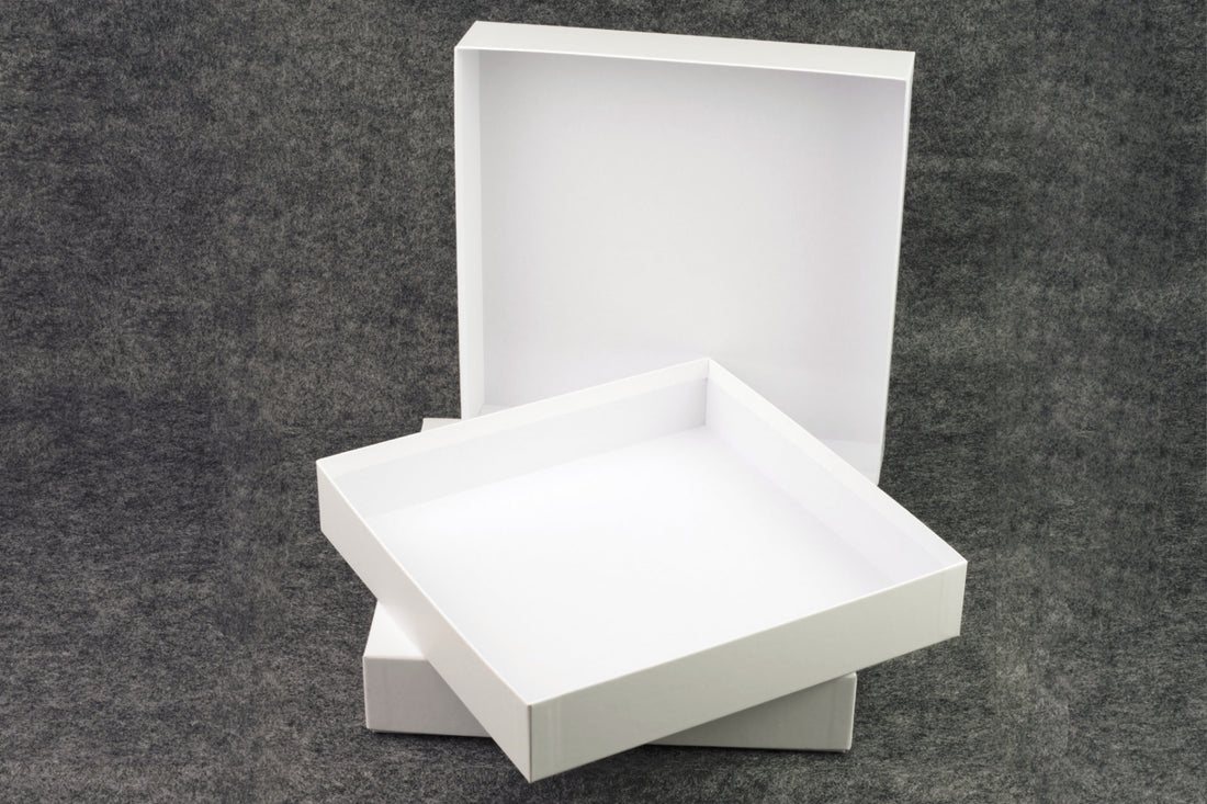 Spielekarton quadratisch 197 x 197 x 25 mm - blanko