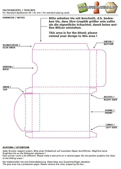 Foldable box - narrow sides