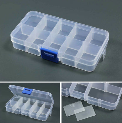 Storage for game pieces 10 compartments