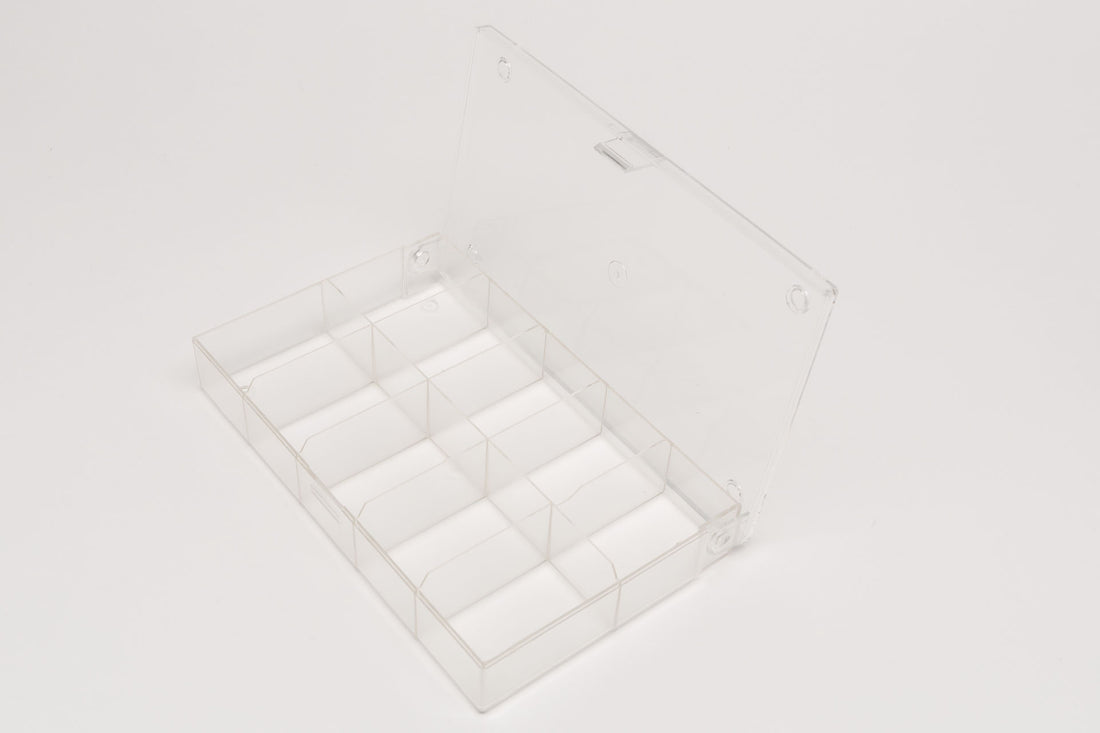 Storage for game pieces 10 compartments