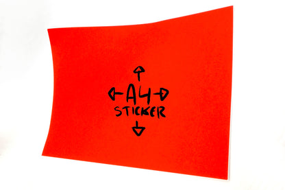 Label DIN A4 - Red