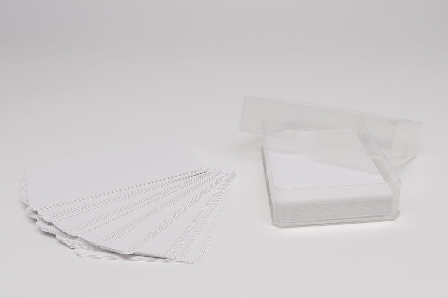 Plastic box for playing cards (standard size)
