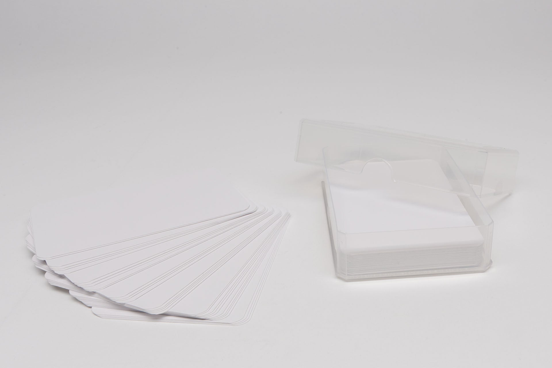 Plastic box for playing cards (standard size)