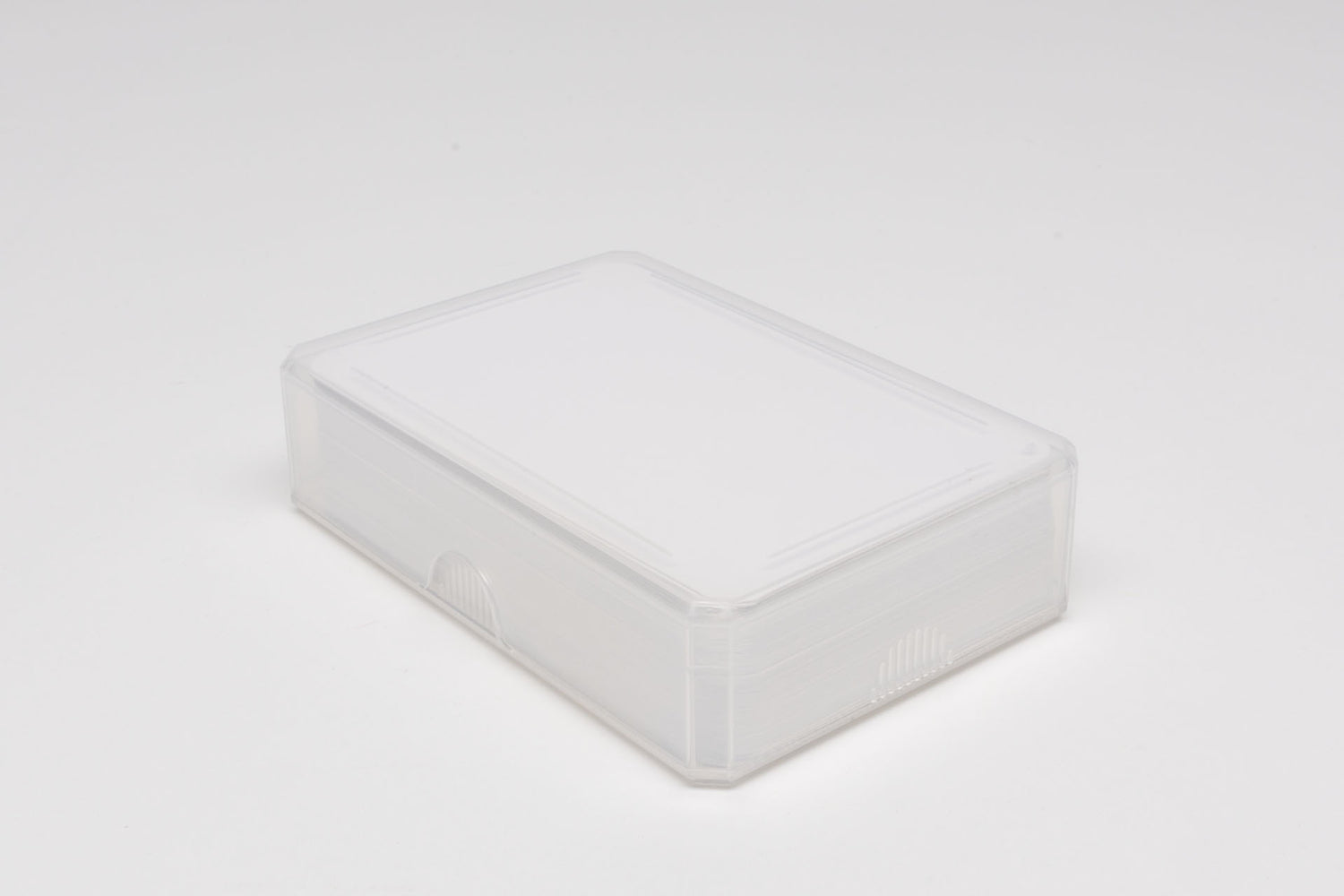 Plastic box for playing cards (standard size)