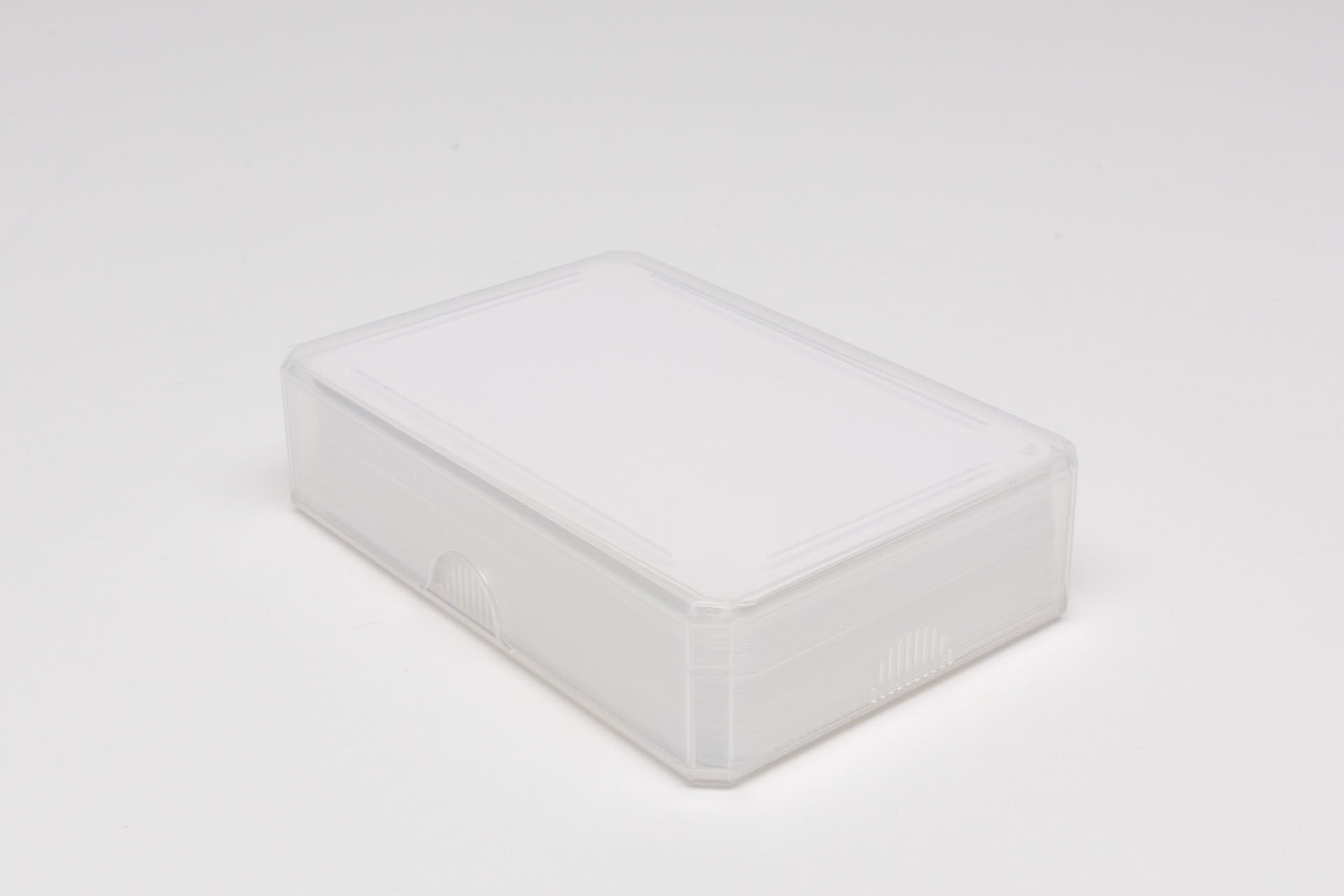 Plastic box for playing cards (standard size)