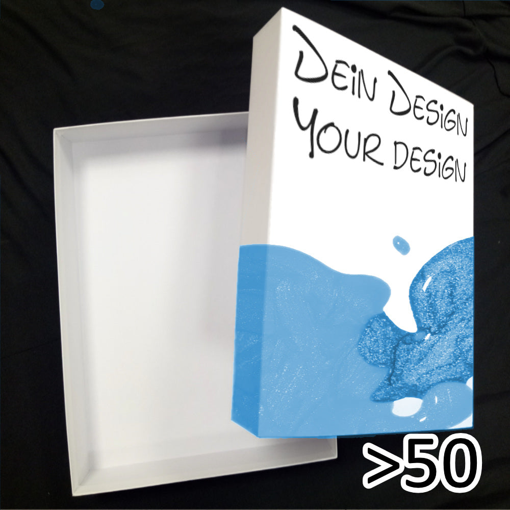 Game box with individual print from 50 pieces