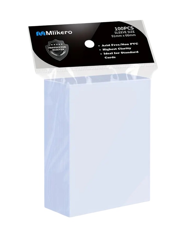 Mlikero Standard Trading Card Sleeves – 100 Pack