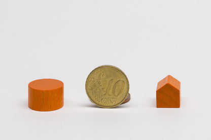 Set of game pieces from the game Kingdom Builder