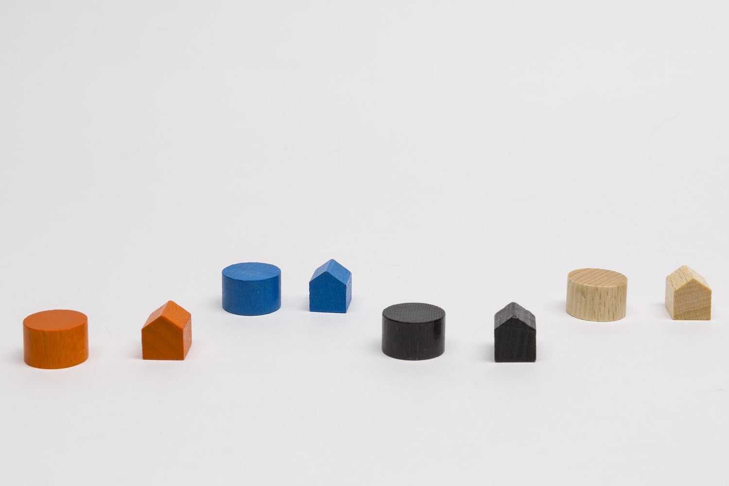 Set of game pieces from the game Kingdom Builder