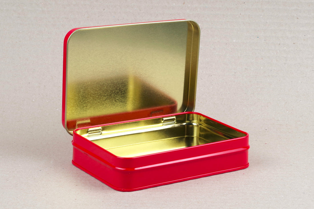 Metal box red