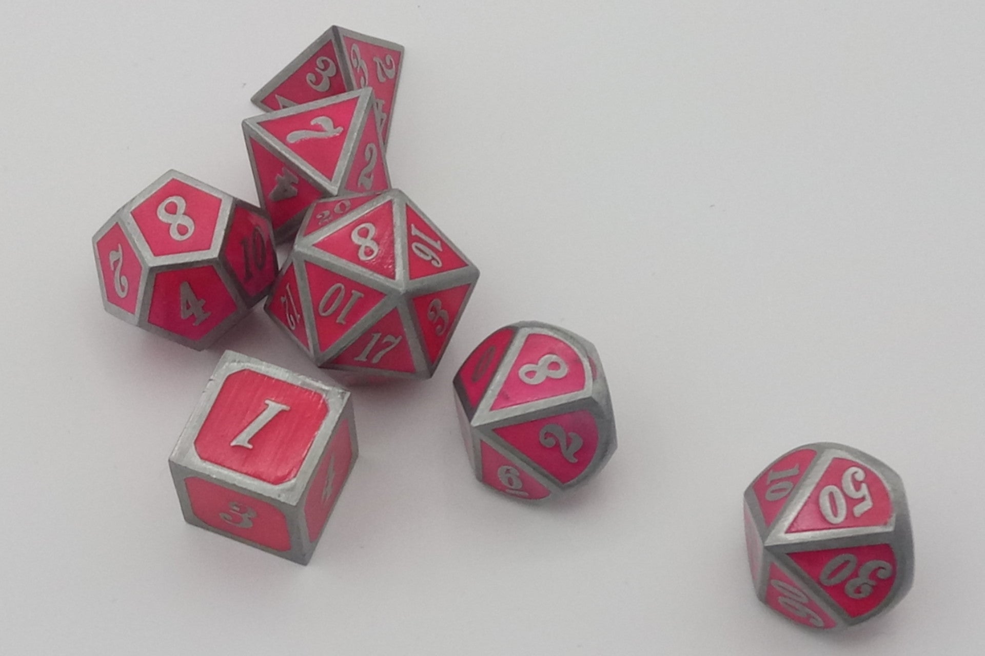 Leuchtwürfel Metall-rot