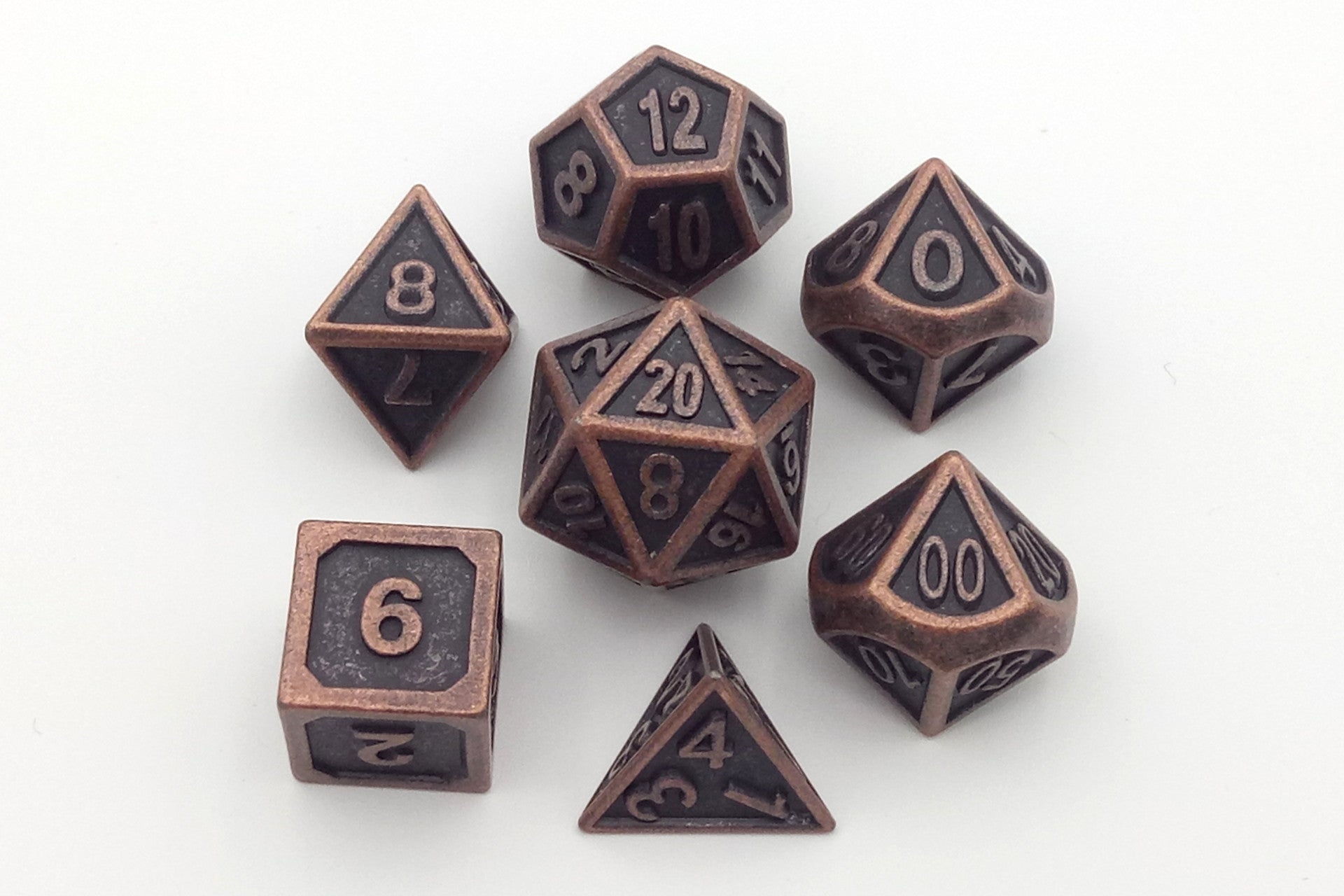 Metal dice set - Antique Bronze