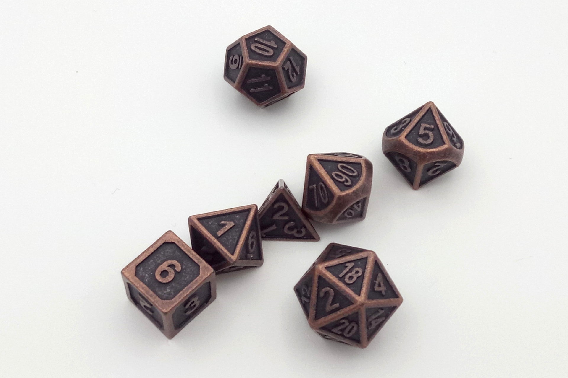 Metal dice set - Antique Bronze