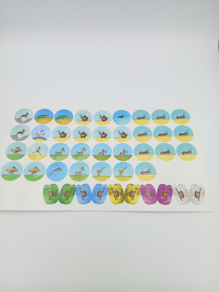 Labels with animals