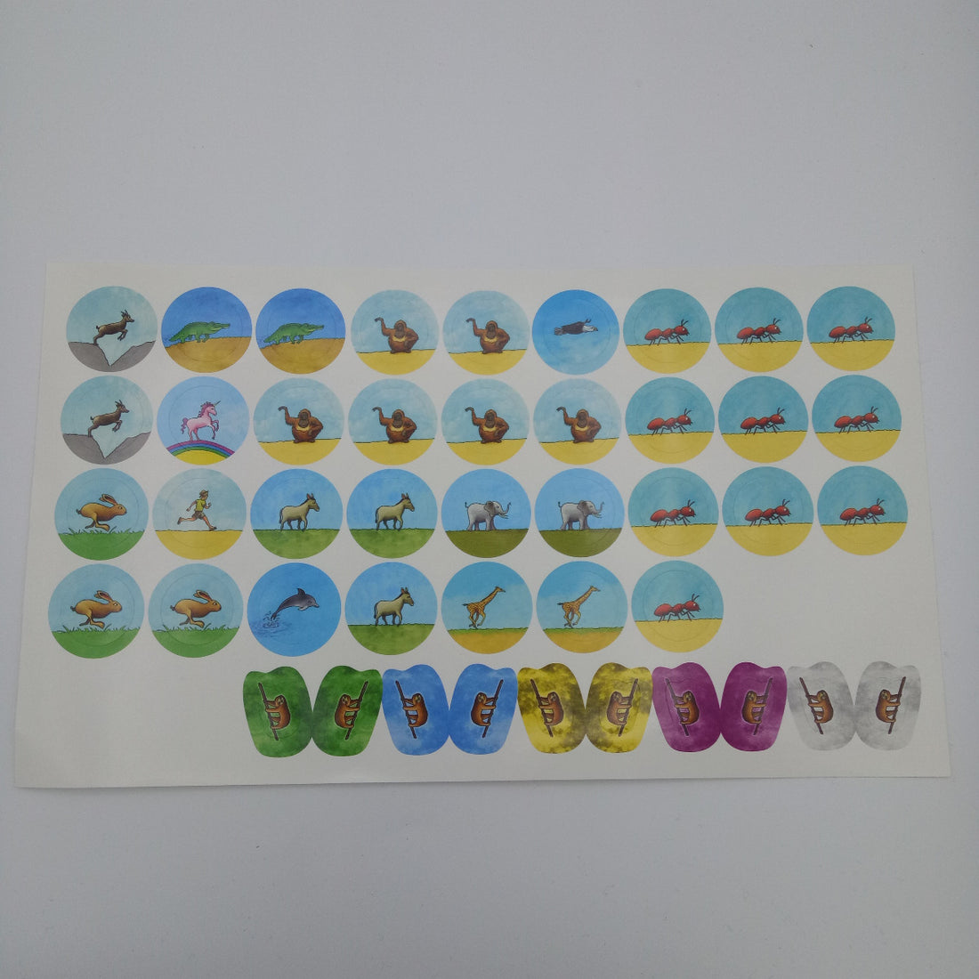 Labels with animals