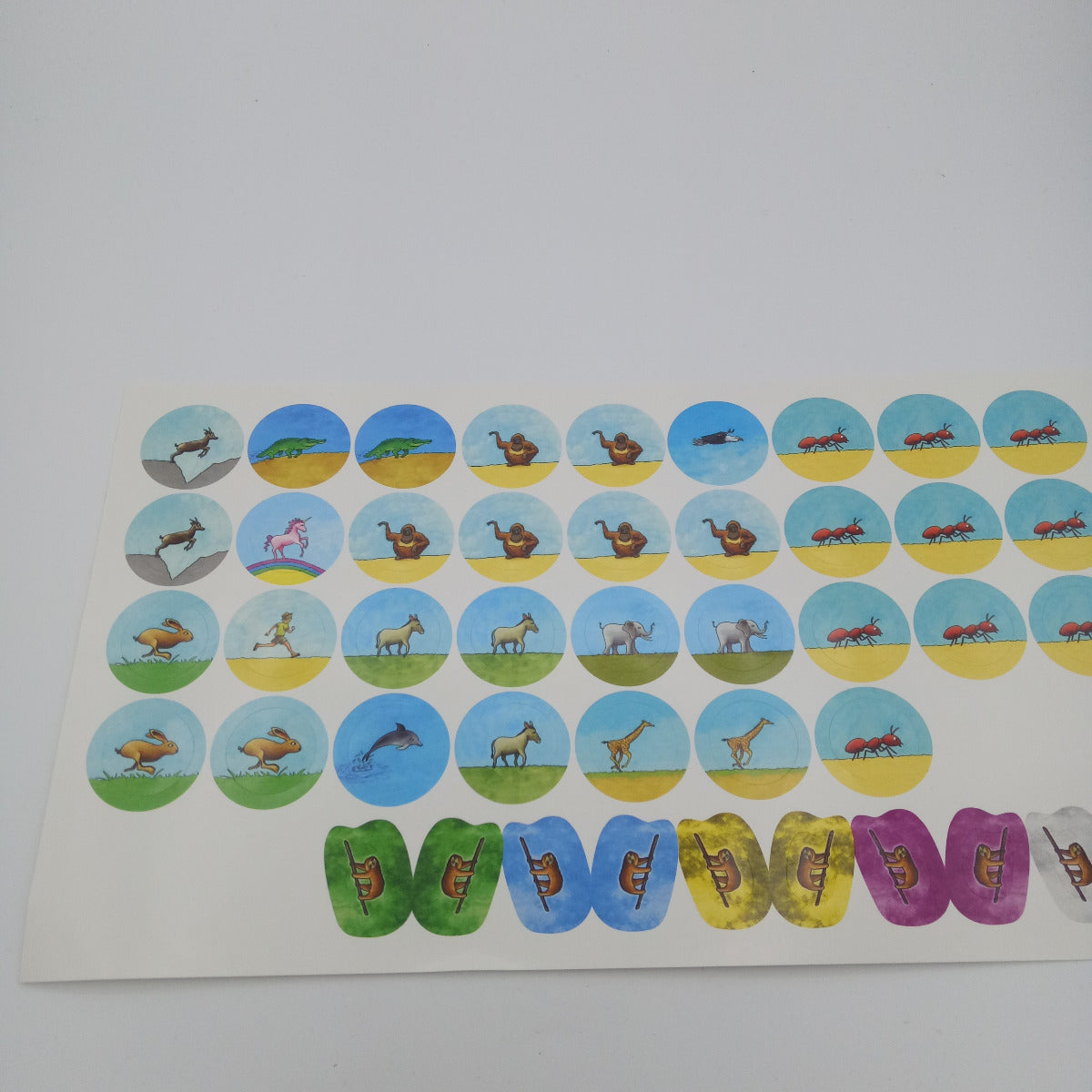 Labels with animals