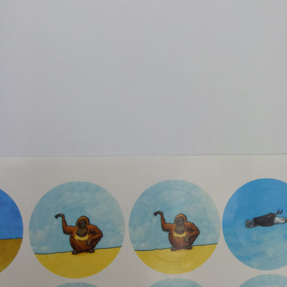 Labels with animals