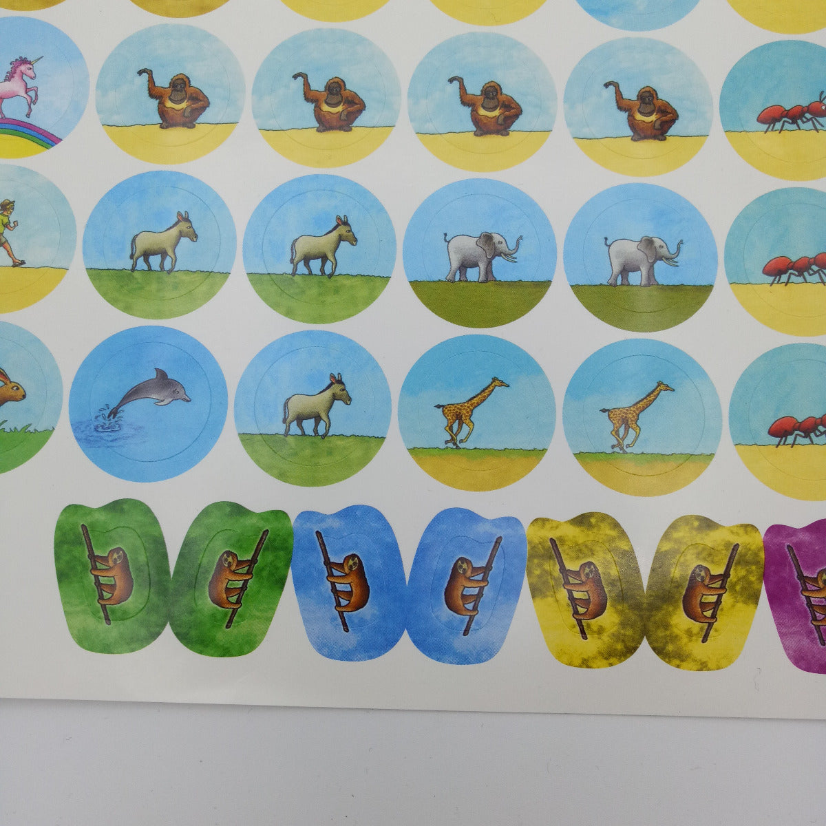 Labels with animals