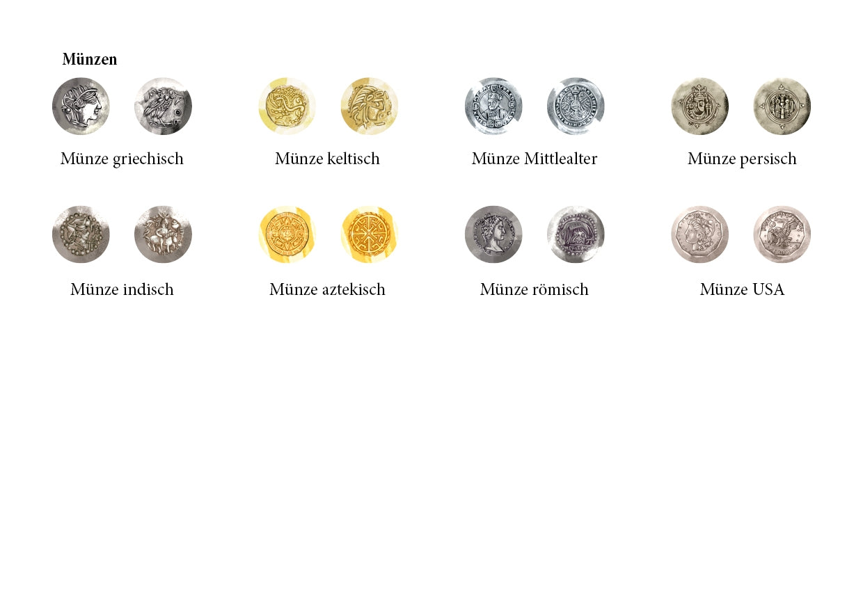 Sticker 14mm &quot;coins&quot;
