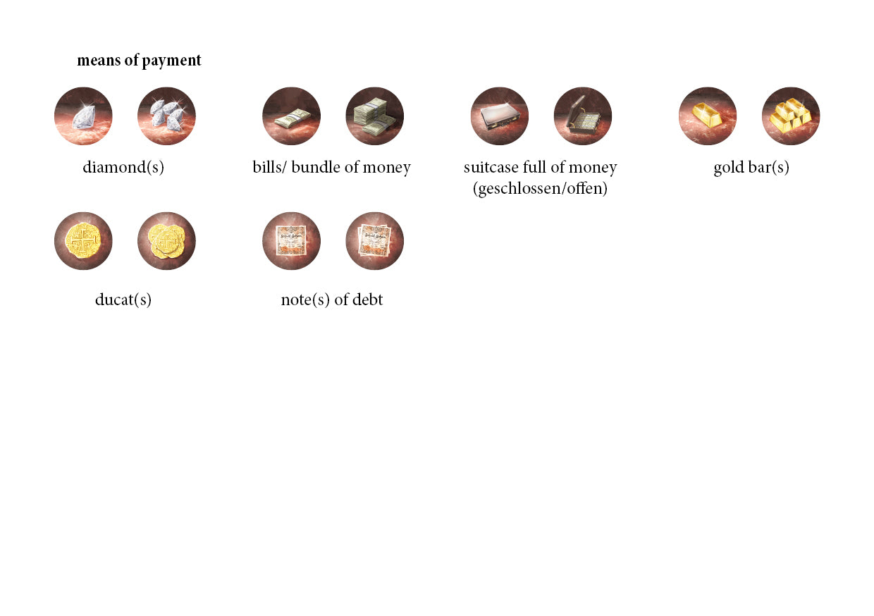 Sticker 14mm "means of payment"