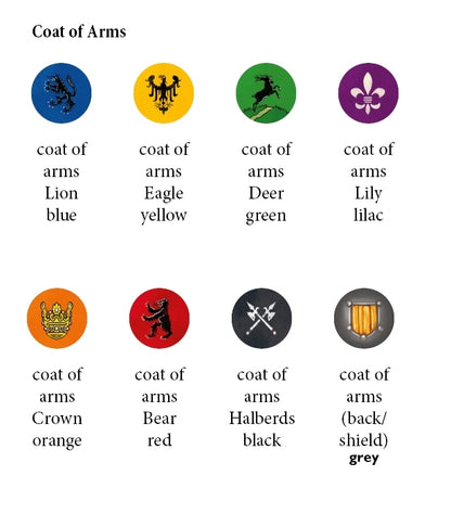 Sticker 14mm &quot;coat of arms&quot;
