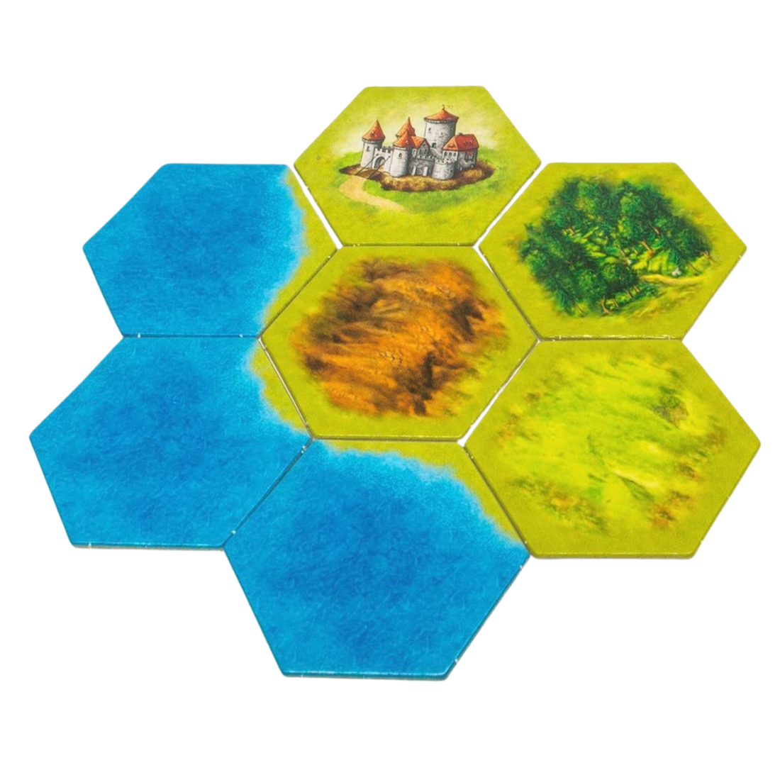 landscape counters hexagonal