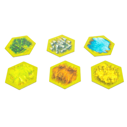 landscape counters hexagonal