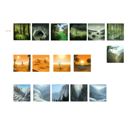 Mystical landscape counters